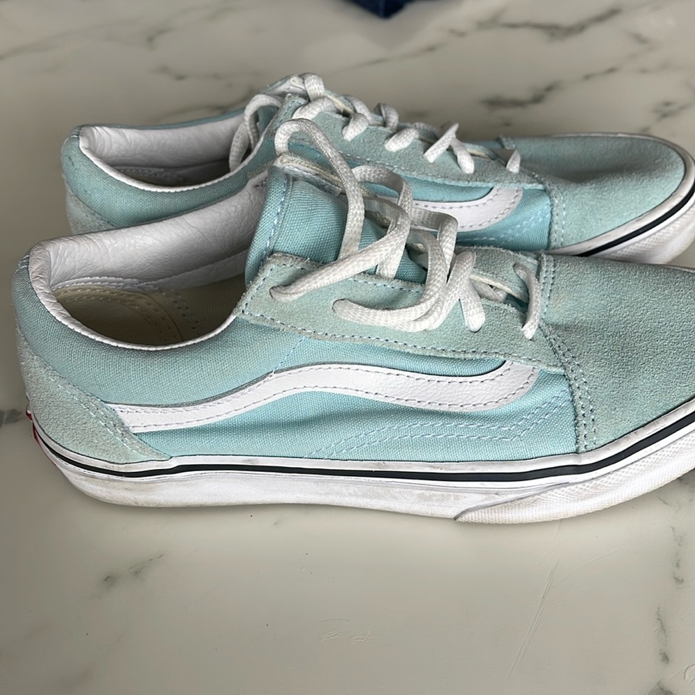 Like new, canvas and suede Vans
